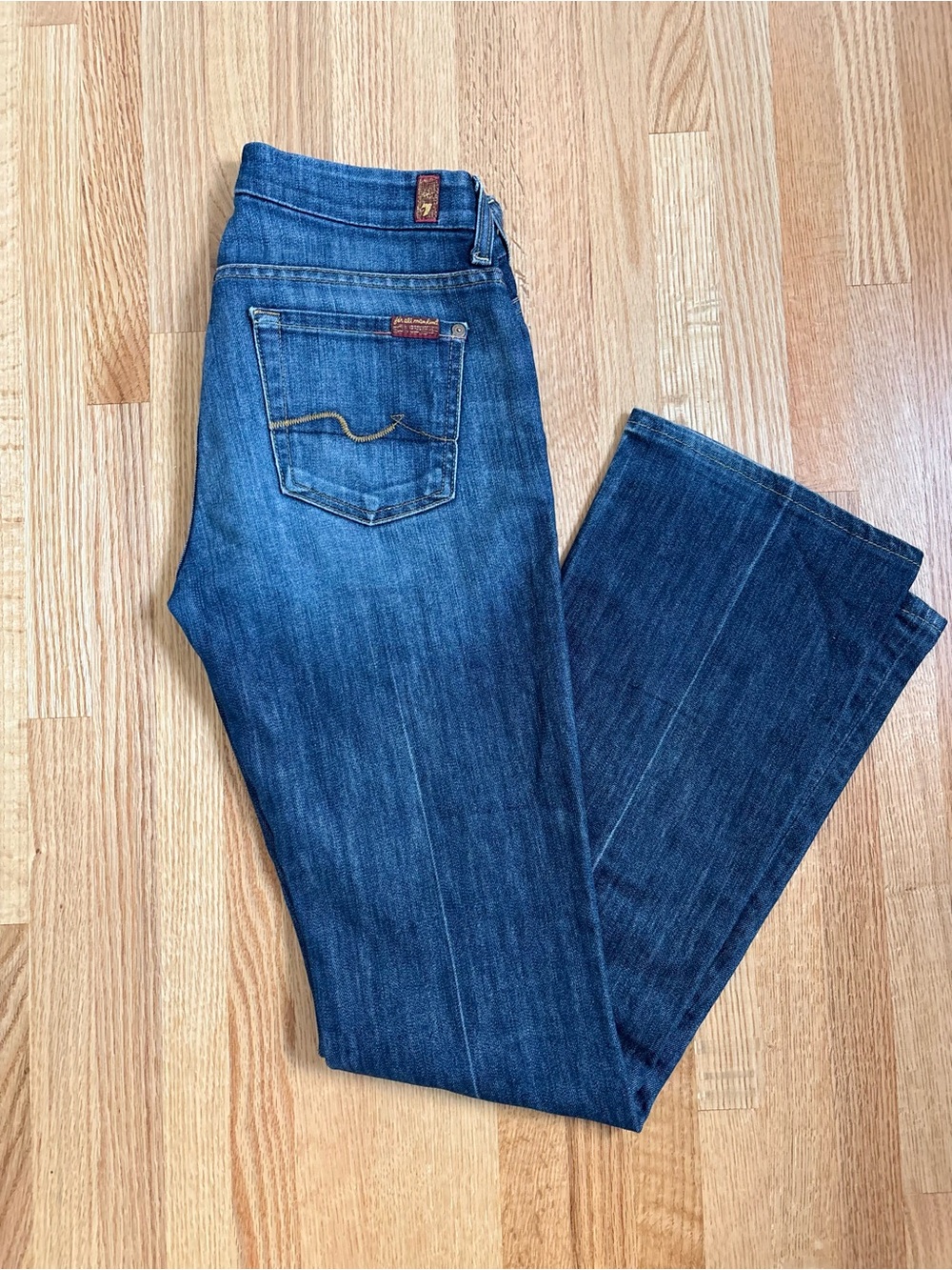 7 for all mankind vintage kimmie bootcut denim jeans